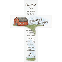 "Farmer's Prayer" Wall Cross