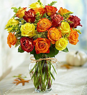 Rose Elegance™ Premium Autumn Roses Flower Bouquet