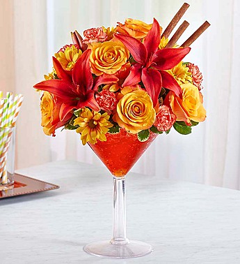 Martini Bouquet™ Pumpkin Spice Flower Bouquet