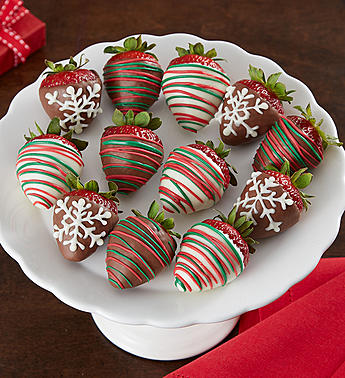 Christmas Chocolate Covered Strawberries