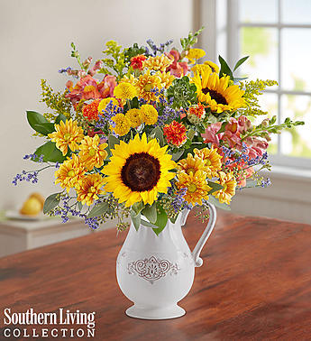 Fall Farmhouse Pitcher by Southern Living® Flower Bouquet