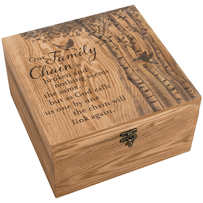 "Family Chain" Keepsake Memory Box