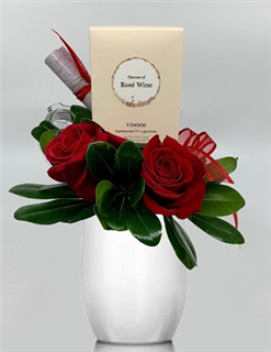 16oz Valentine Rose SIC Cup Flower Bouquet