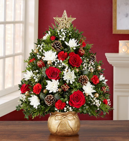 The Magic of Christmas™ Holiday Flower Tree Flower Bouquet