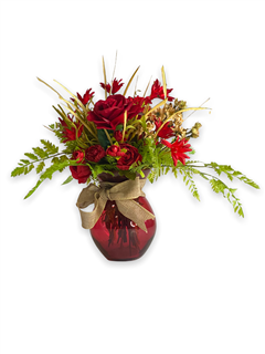Country Red Silk Bouquet