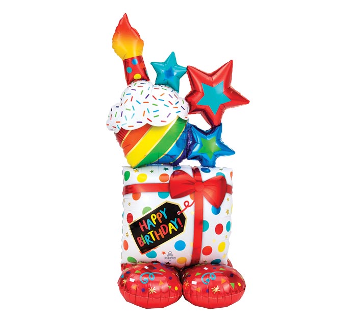 55" Giant Happy birthday balloon air filled