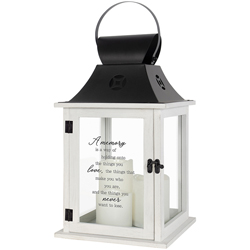 "A Memory" 3 Pillar Candle Lantern