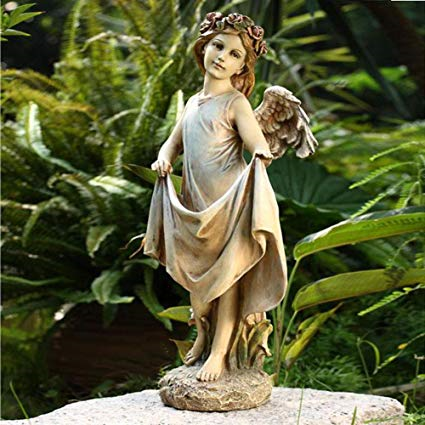 Angel with Bird Feeder Skirt