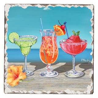Tile Coaster - Beach Cocktails