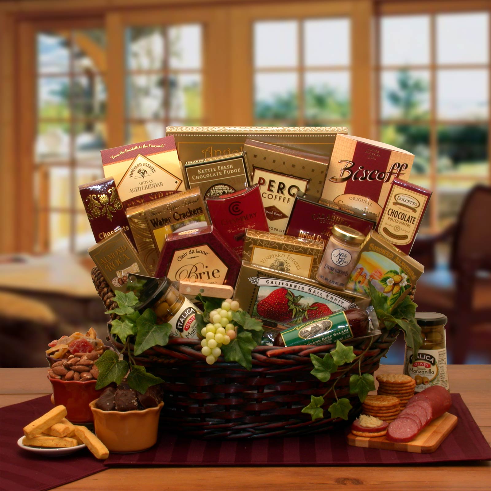 The Ultimate Gourmet Gift Basket Flower Bouquet