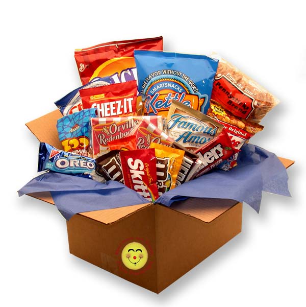 Snackdown Deluxe Snacks Care Package Flower Bouquet