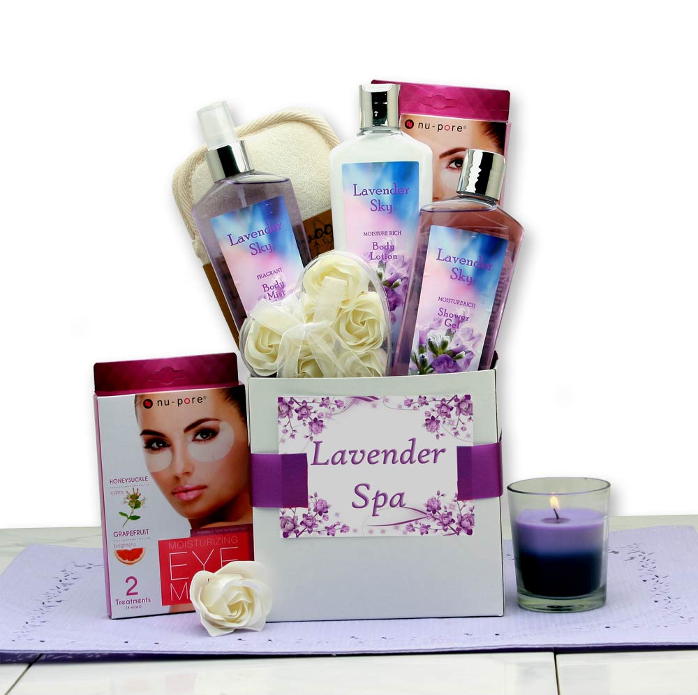 Lavender Spa Care Package Flower Bouquet