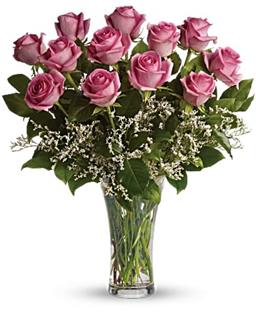 12 Beautiful Pink Roses 
