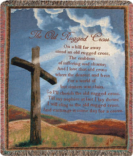 The Old Rugged Cross Tapestry Throw