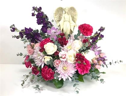 Angel Sympathy Surround Flower Bouquet