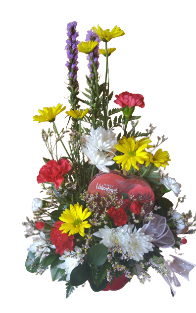 Assorted Floral and Chocolate Flower Bouquet