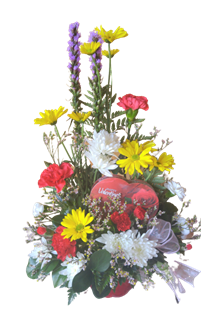 Assorted Floral and Chocolate Flower Bouquet