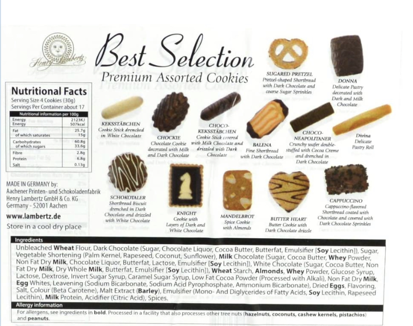 Henry Lambertz - Best Selection Premium Assorted Cookies 