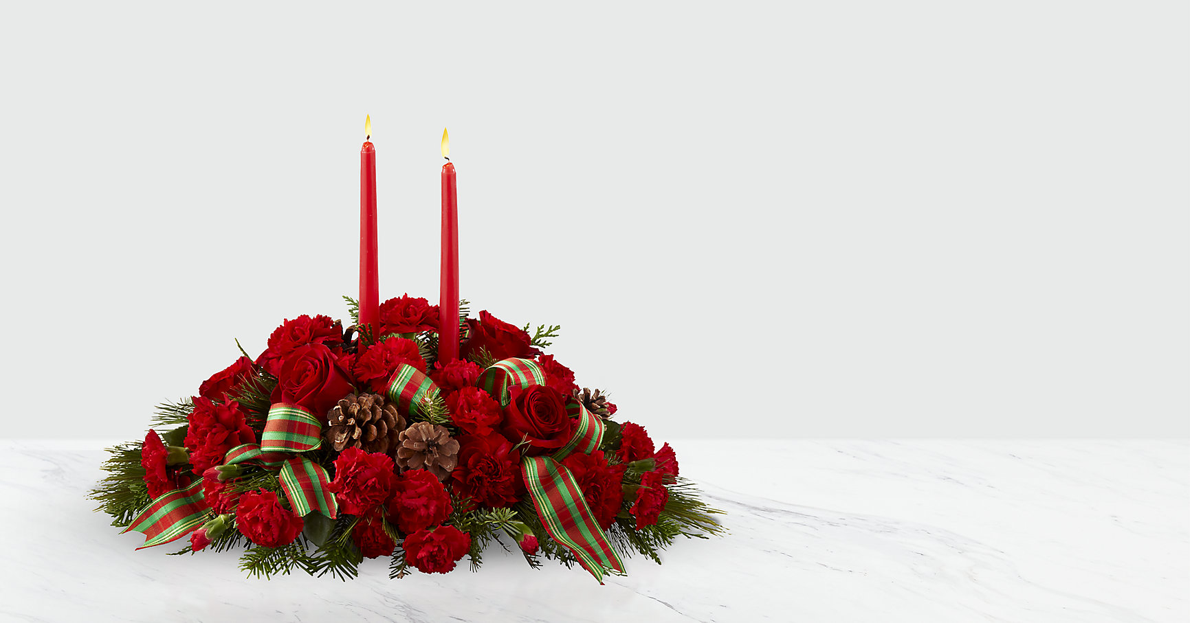 The FTD® Holiday Classics™ Centerpiece Flower Bouquet