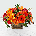 Harvest Memories™ Basket - Exquisite Flower Bouquet