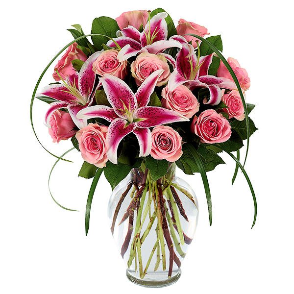 Sophisticated Rose & Stargazer Bouquet Flower Bouquet