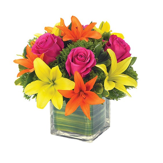Lovely Lily & Rose Celebration Bouquet