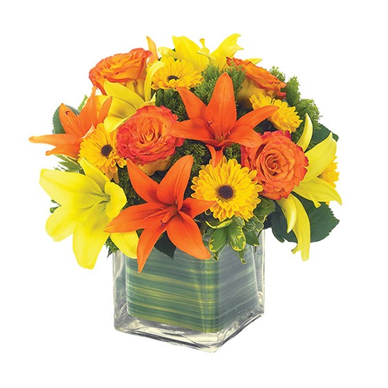 Lovely Lily & Rose Bouquet For Fall