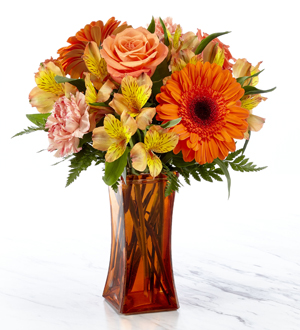 Orange Essence™ Bouquet- VASE INCLUDED Flower Bouquet
