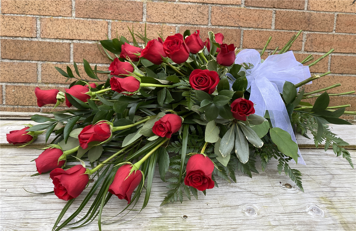 Casket Spray Rose Bouquet 