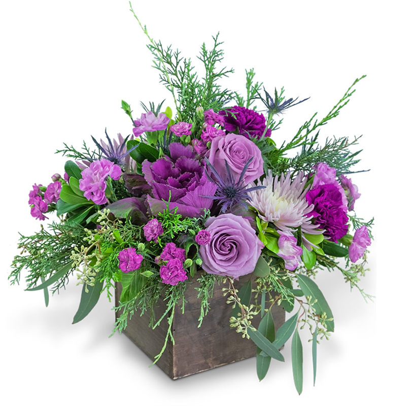 Frosted Amethyst Flower Bouquet