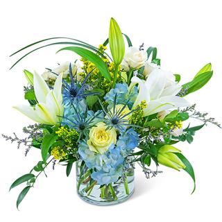 Luna Blue Flower Bouquet