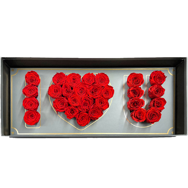 "I Love You" Rose Box