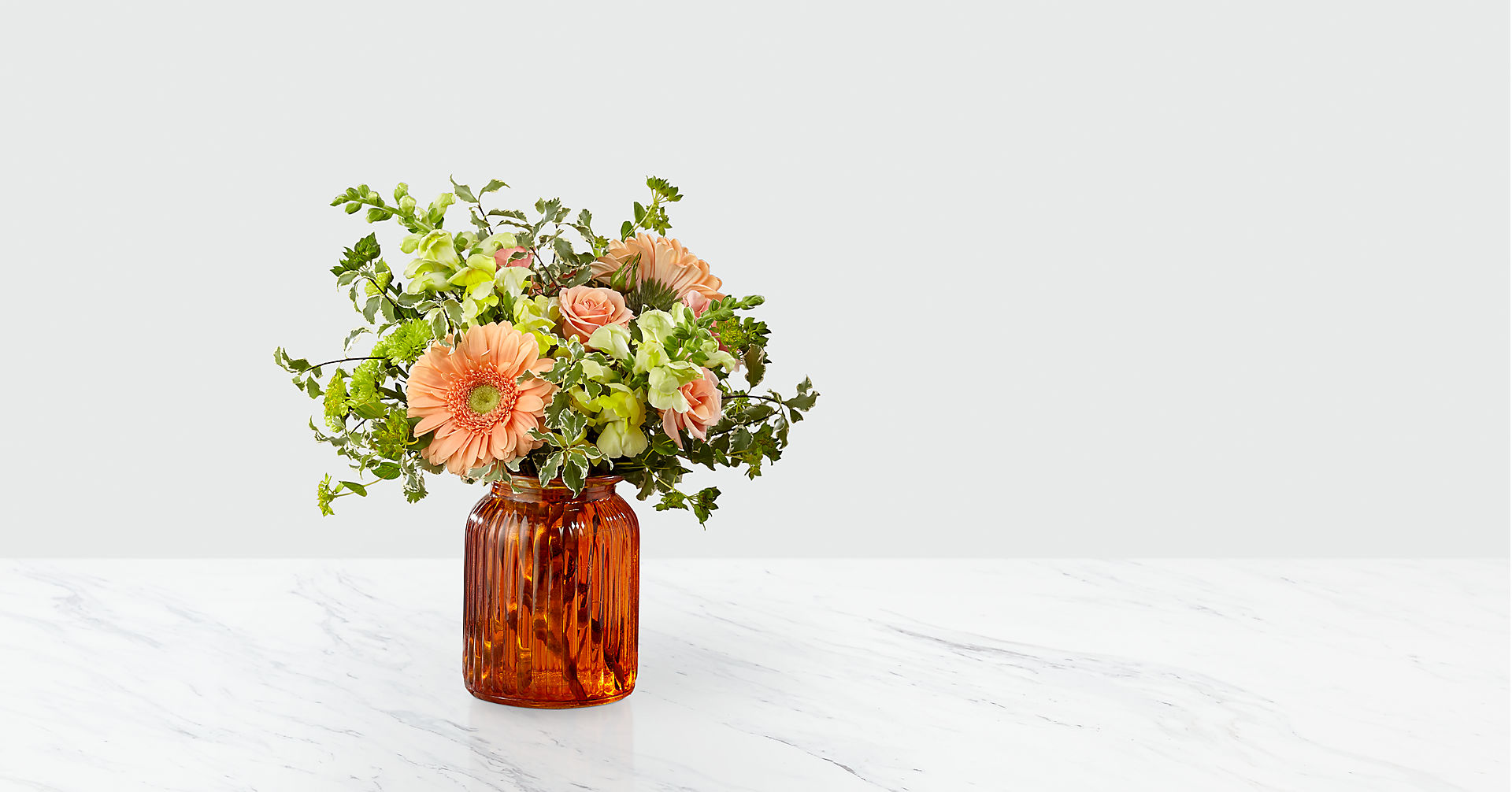 Peachy Keen™ Bouquet by FTD® - VASE INCLUDED Flower Bouquet