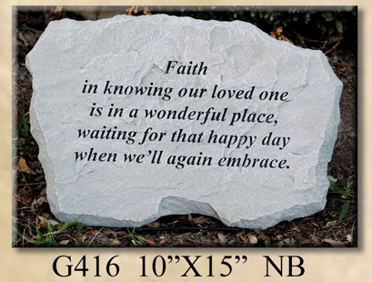 Stepping stone "Faith in knowing our loved one"
