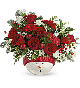  Snowman Ornament Bouquet  Flower Bouquet