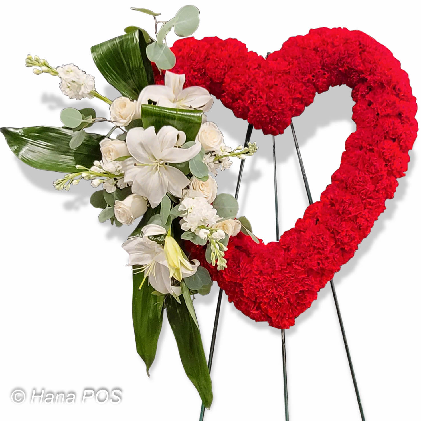 Red Heart Flower Bouquet