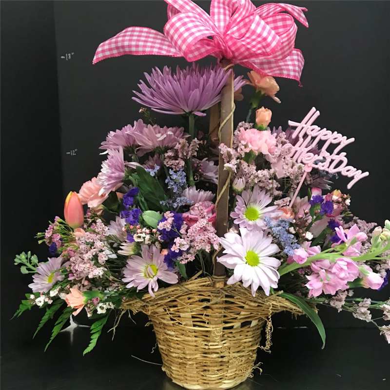 Motherly Basket Flower Bouquet