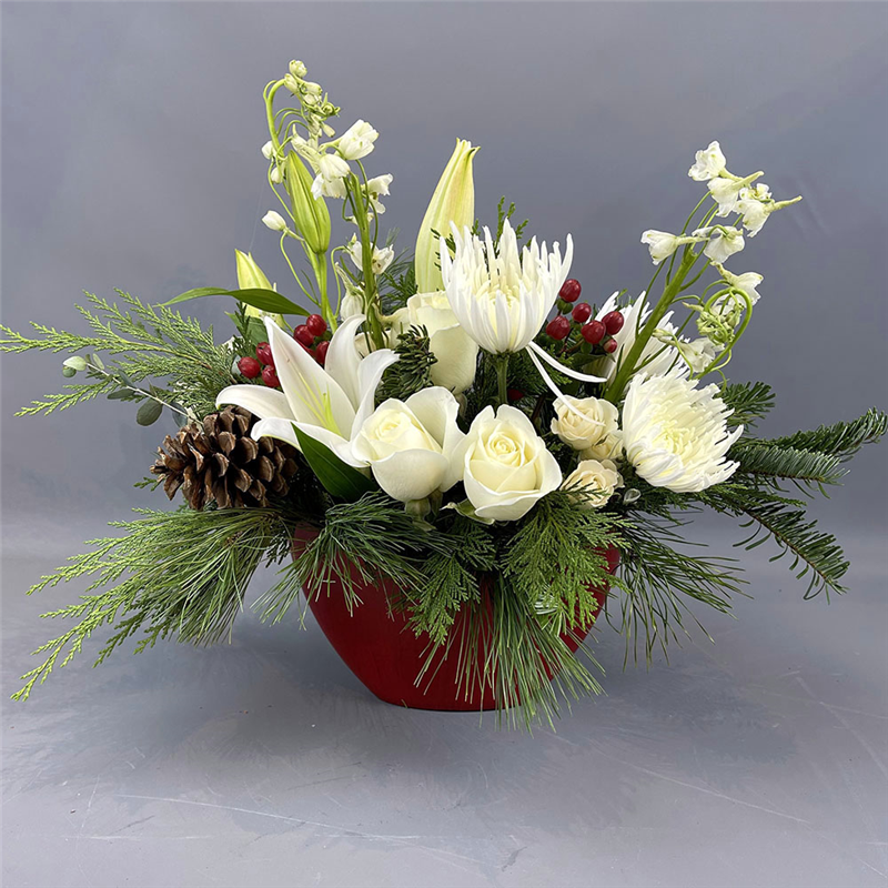 Joyful Centerpiece by Rathbone's Flair Flowers Flower Bouquet