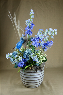 Blue Bird's Nest Flower Bouquet