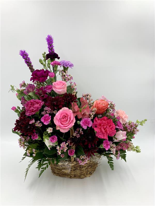 Basket 2 Flower Bouquet