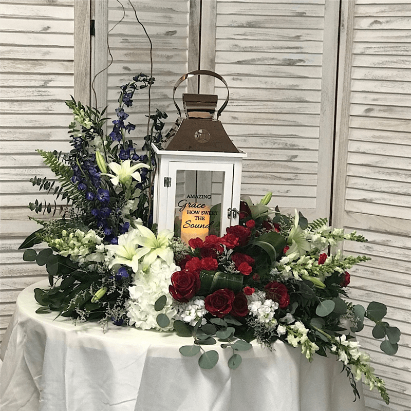 Lantern Floral Arrangement