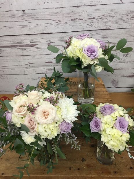 Delicate Blush and Lavender Wedding Flowers