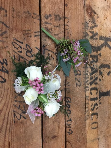 Bohemian Blush Rose & Burgundy Wedding Flowers
