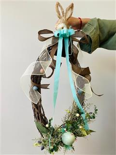 Dapper Bunny wreath Flower Bouquet