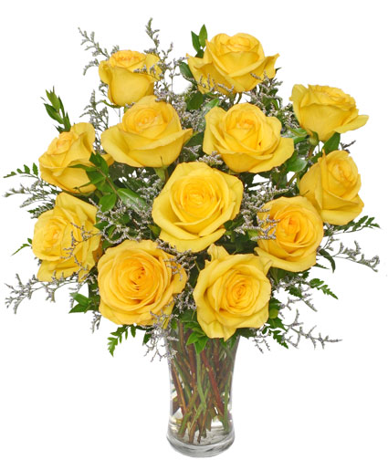 Lemon Drop Roses Arrangement Flower Bouquet