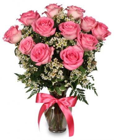 PRIMETIME PINK ROSES Flower Bouquet