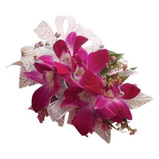 Corsage Wrist - Orchid Flower Bouquet