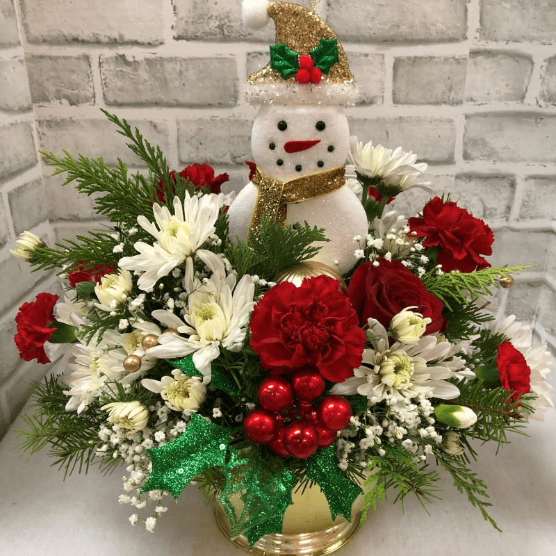 Shop Special #4 - Snowman Christmas Flower Bouquet