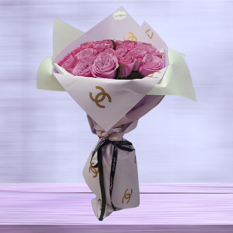 LAVENDER ROSE BOUQUET WRAP Flower Bouquet