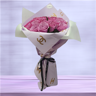 LAVENDER ROSE BOUQUET WRAP Flower Bouquet